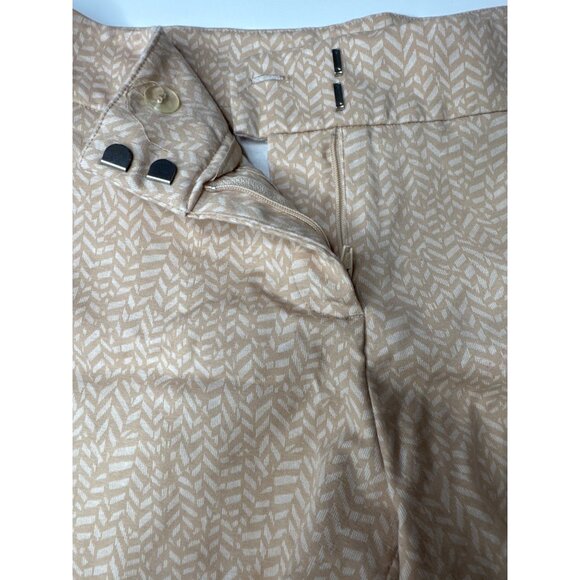 Kenar Womens Blush Patterned Shorts Size 8 Cotton/Spandex Blend With Button Clos - Picture 6 of 8
